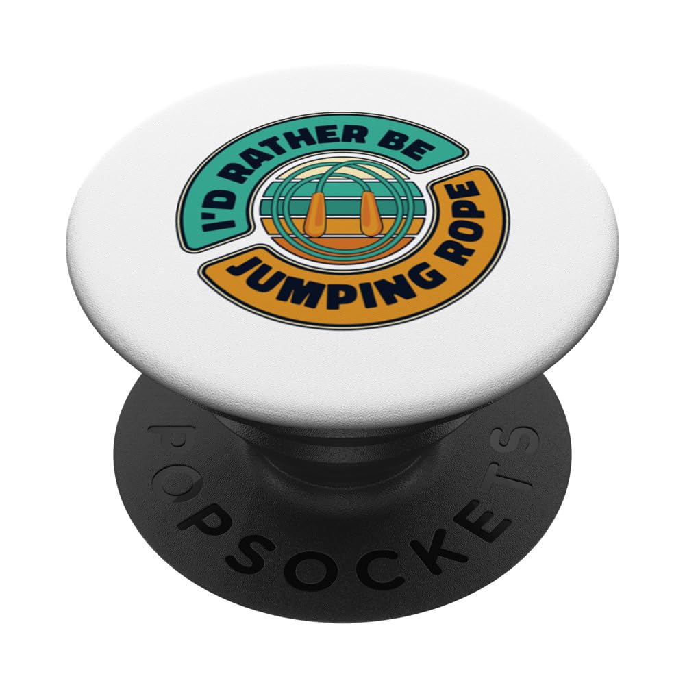 I'd Rather Be Jumping Rope Skipping Jumping Speed Jump Rope PopSockets Swappable PopGrip