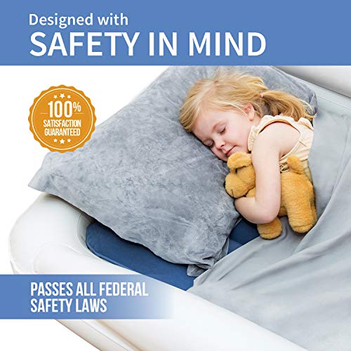 Emma + Ollie Inflatable Toddler Bed with Bed Rails Portable Travel