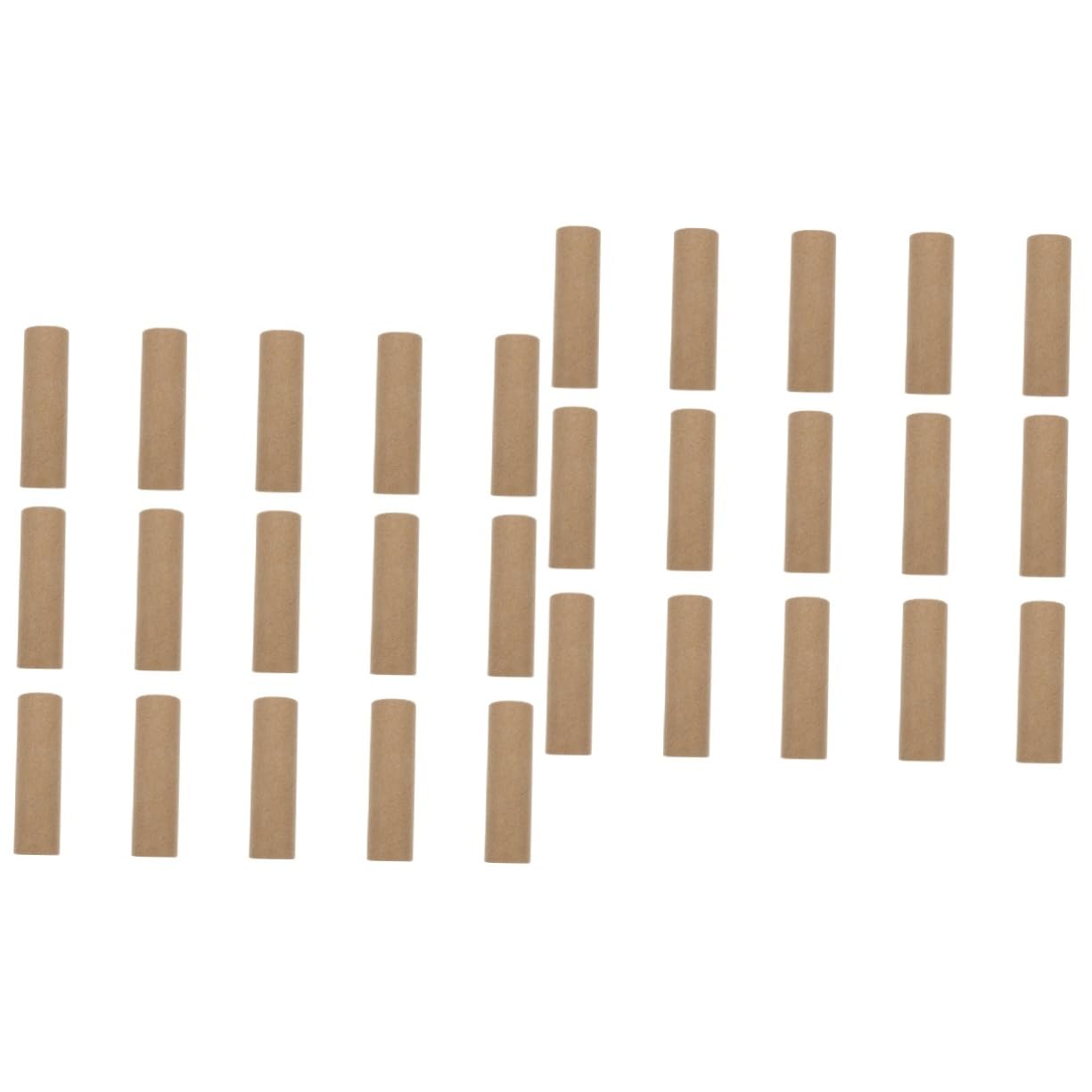 STOBOK 30 Pcs Small Round Paper Tube Craft for Kids DIY Cardboard Cylinder Tubes Thick Paper Rolls for Art Projects and School Crafts