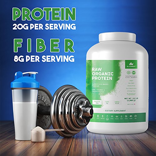 Dr. Forest Organic Hemp Protein Powder 2.2 lbs For Shakes and