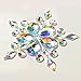 WXJ13 120 Pieces AB Clear Sew On Rhinestones Crystal Buttons 5 Styles 12 Sizes for Cloting Deco, Homemade, DIY Project