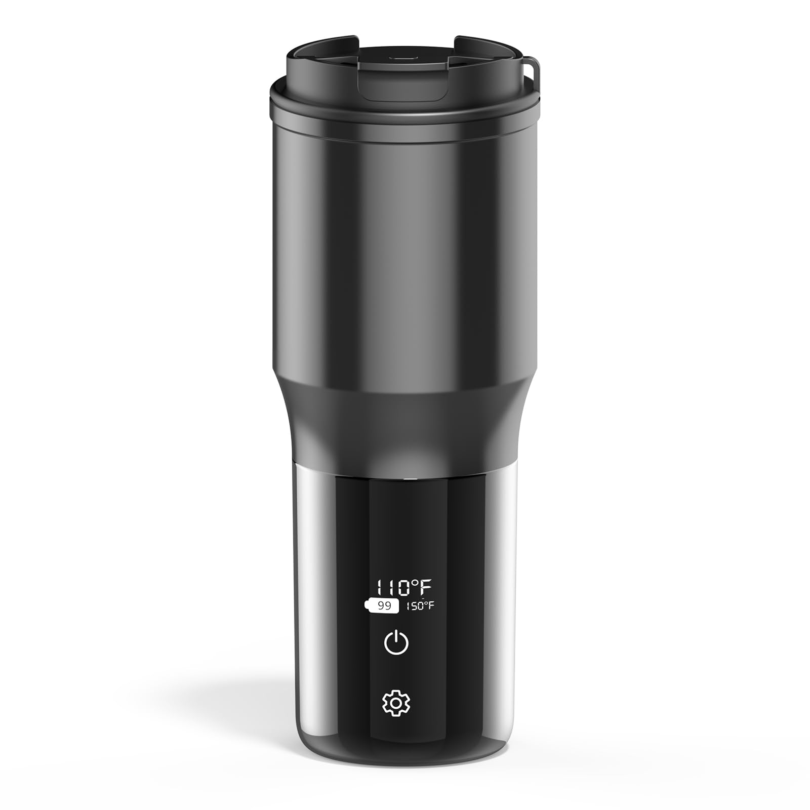 Photo 1 of FUTURELAB Smart Mug,Temperature Control Heated, Coffee Mug,15OZ, 15 Hours Battery Life,Self-Heating,Vacuum Insulated Hot Beverage Warmer,LCD Screen,Adjustable Temperature
