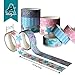 Washi Tape Set of 10 Assorted Cute Unicorn and Mermaid Design - Thin Decorative Japanese Paper Tape for Arts and Crafts Ideal for Stationary, Journal, Planner, Scrapbook, DIY, Organizing Office Supply