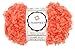 Charmkey Smooth Fur Yarn Super Soft Feeling 5 Bulky Fluffy Solid Colors Knitting Craft Polyester Fuzzy Nylon Yarn for Sweater Shawl Scarf Animal Toys and More, 1 Skein, 3.35 Ounce(Orange)