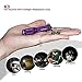 Mini Keychain Flashlight AAA Small Bright 150 Lumens 3 Modes,Waterproof Multipurpose Caplight Camplight Tablelight Necklace light for EDC,Reading,Walk, Emergency,parents kids gift(Purple for love)
