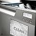 KIWE HOME Double Sided Dishwasher Magnet - Clean Dirty Reversible Flexible Flip 3x4 inch Big Size Flipside Black and White Simple Design Perfect Kitchen Addition Premium Flip Sign Indicator