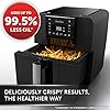 Breville-Halo-Air-Fryer-Digital-Air-Fryer-Oven-55-Litre-Fry-Bake-Roast-and-Grill-Black-VDF126 Breville Halo Air Fryer | Digital Large Air Fryer Oven | 5.5 L | Fry, Bake, Roast & Grill | 1700 W | Energy Efficient…