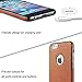DICHEER Compatible iPhone 6 Case,iPhone 6s Case with Glass Screen Protector,Luxury Matte Brown Leather for Men,Dual Layer Hybrid Defender Soft TPU Bumper Best Protective Cover Classy Case Brown