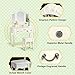 Tribesigns Vanity Set with Tri-Folding Lighted Mirror, French Vintage Makeup Vanity Dressing Table Dresser Desk with 5 Drawers, 8 LED Lights and Cushioned Stool for Bedroom,White