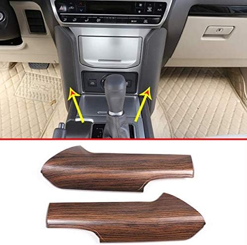 2pcs Pine Wood Grain for Toyota Land Cruiser Prado FJ150 150 2018 ABS Car Center Console Side Decoration Panel Cover Trim Accessories