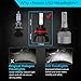 JDM ASTAR Fanless Design 9140 Up to 60% More Downroad Visibility White LED Fog Light Bulbs