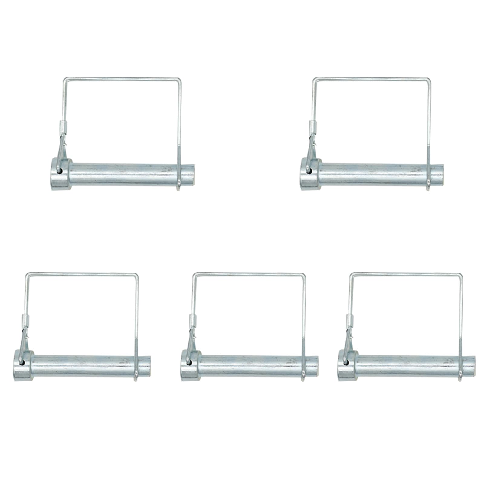 Aoktorkit 5Pcs Square Pto Pin 6mm x 45mm Shaft Locking Pin Wire Lock Pin Safety Coupler Pin for Farm Trailers Lawn Garden