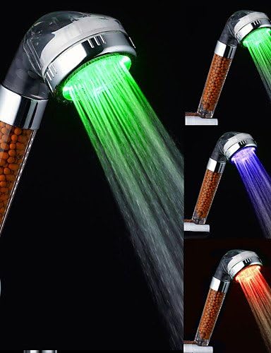 BIAN-0.5 Brand New Anion SPA Head Shower Handheld Water-saving Bath Shower Nozzle Sprinkler Sprayer Filter Transparent