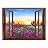 Wall26 - Beautiful Summer Sunrise Over a Blossoming Meadow Removable Wall Sticker/Wall Mural - 36"x48"