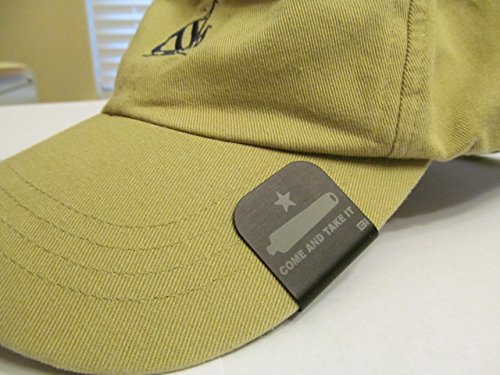Come And Take It Classic Cannon Laser Etched Hat Clip Black