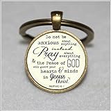 Medium Pray Pendant Scripture Pendant Pray Keychain Christian Jewelry Christian Keychain Inpirational Gift