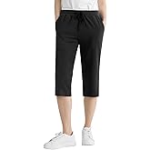 Weintee Women's Petite Cotton Capris with Pockets
