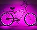 N&M Products Bike Wheel Lights (2 Pack)- Colorful Accessory (Pink)
