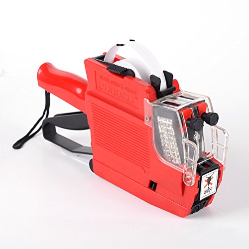 Tamicy MX-6600 Double Row Price Tag Label Gun (Red)