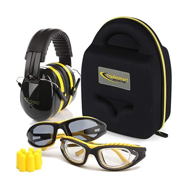 TRADESMART Shooting Range Earmuffs and Glasses Safety Eye and Ear
