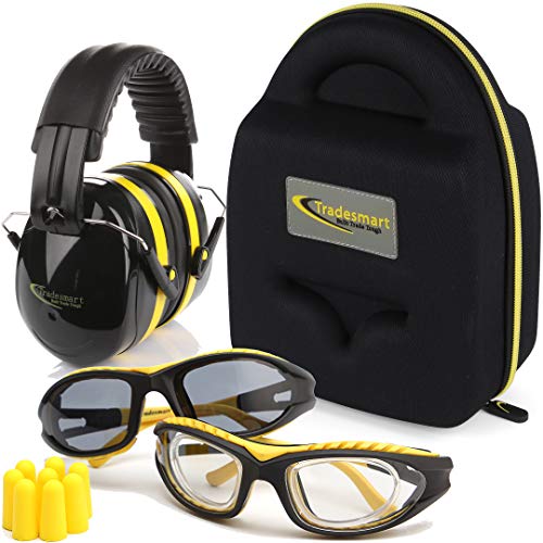 TRADESMART Shooting Range Earmuffs and Glasses Safety Eye and Ear