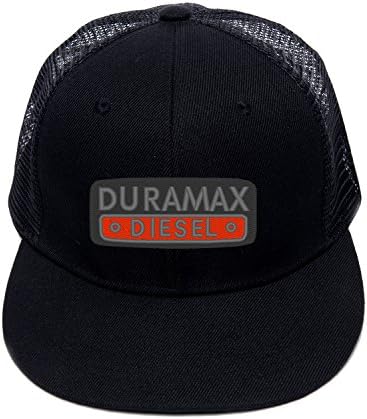 Men's Flat Brim Hats Custom Duramax Diesel Graphic Cap Store Hats Rock Punk Hat