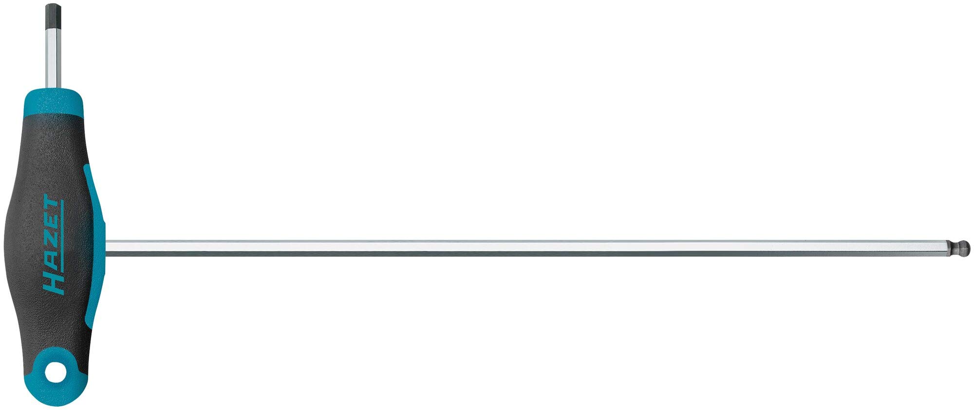 Hazet 829KK-3 Allen Wrench (Short and Long Blade for Flexible Use, Hexagon Socket Profile, Size 3 mm) Dark Blue — image 1