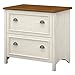 Bush Furniture Fairview 2 Drawer Lateral File Cabinet, Home Office Storage for Letter, Legal, and A4-Size Documents, 32W, Antique White
