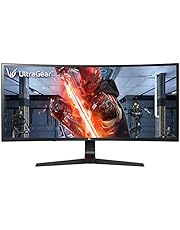 LG Ultragear 34GL750 Gaming Monitor with 34 Inch 21:9 Wide Full HD 1ms 144Hz Curved IPS Display, AMD FreeSync, Black