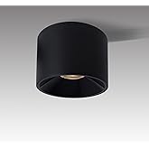 Marknice LED Dimmable Ceiling Spot Light Aluminum Matte Black 4.72'' Cylinder Spotlight Indoor Modern Minimalist Focus Ceilin