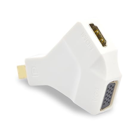 VAlinks Mini DisplayPort a HDMI + VGA y adaptador convertidor para ...