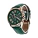 Womens Quartz Watches,COOKI 9298 Unique Analog Fashion Clearance Lady Watches Female watches on Sale Casual Wrist Watches for Women,Round Dial Case Comfortable Faux Leather-H13,Dark Green