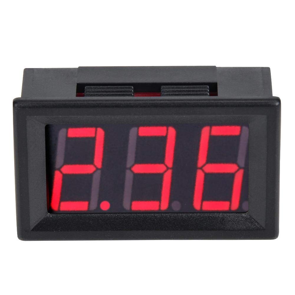 0.56 in Two-Cable Digital DC Current Display Panel 0-10A Ammeter DC4.5~30V(red)