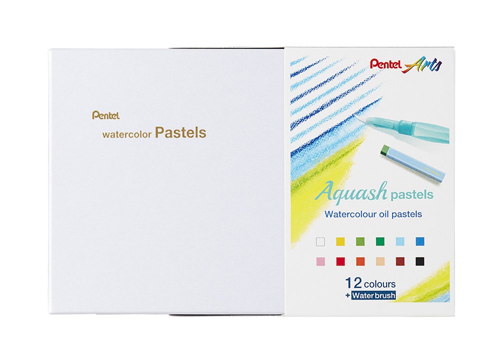Pentel GHW1 Aquash Slim and Watercolours Oil Pastel Kit