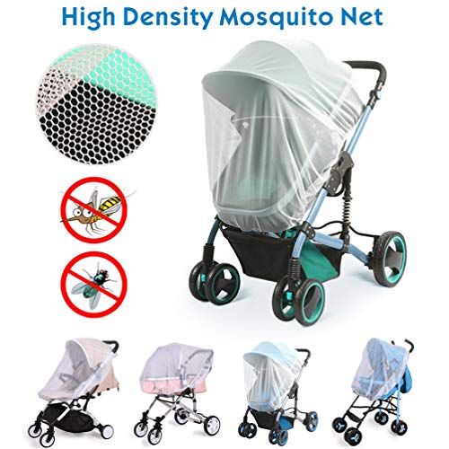 image for Universal Baby Stroller Rain Cover + Mosquito Net,Idefair Weather Shie