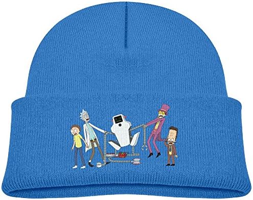Rick And Morty Logo Youth Boys Girls Knit Beanie Cap Skull Hat RoyalBlue By OSTWEAR