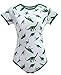 Littleforbig Adult Baby Onesie Diaper Lover (ABDL) Snap Crotch Romper Onesie Pajamas - Dinosaurs Pattern (S)