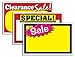 150 ASSORTED RETAIL STORE PRICE SIGNS: NEW! CLEARANCE/SALE/SPECIAL LOT OF 150