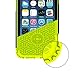 Caseology [Metallic Shell] Case for iPhone 6 / iPhone 6S - Slim Design Fitted Hard Exterior Cover - (Black / Lime Green)
