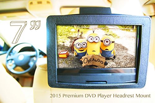 2015 Premium High Quality Heavy Duty Car Headrest &amp; Airplane Tray Table Mount Holder for 7" Portable DVD players