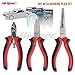 Hi-Spec 3 Piece Metalworking Plier Set for Metal Earth 3D Model Making