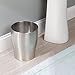 mDesign Wastebasket Trash Can for Bathroom, Kitchen, Office - Polished Stainless Steel