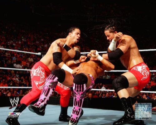 Jimmy Jey Uso WWE 8x10 Glossy Photo (action)