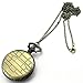 Engraved Tim Burton's Nightmare Before Christmas Pocket Quartz Men Watch Necklace Chain