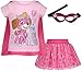 (922961PAT) Paw Patrol Toddler Girls Sky Cosplay Costume Skirt Set with Cape and Tiara in Pink, 2T