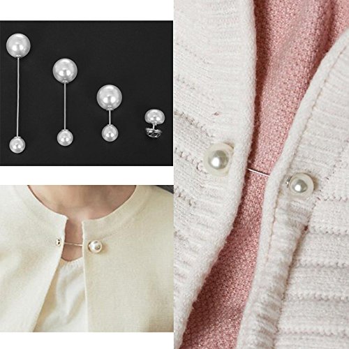 Joyci Brooch Simple Korean Style Coat Pins Cardigan Collar Button DIY Brooch Pin (Style A)