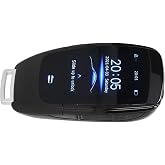 Smart Remote Key,TK900 LCD Smart Key Remote Keyless Entry for Start Stop Engine Button Universal (Black)
