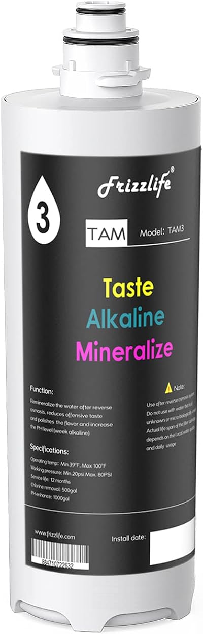 Frizzlife TAM3 Replacement Filter w/ FZ-4 Inner for PD600-TAM3 RO & TAM3