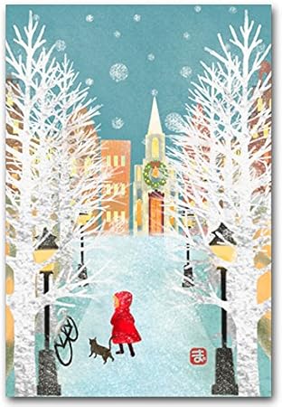 Amazon ポストカード 雪の街角 冬の絵葉書 ポストカード 絵柄付はがき 文房具 オフィス用品 Amazon ポストカード 雪の街角 冬の絵葉書 ポストカード 絵柄付はがき 文房具 オフィス用品
