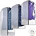 Clear Garment Bags - Perfect Garment Cover for Storage of Dresses & Suits, Linen-line Quality & Feel